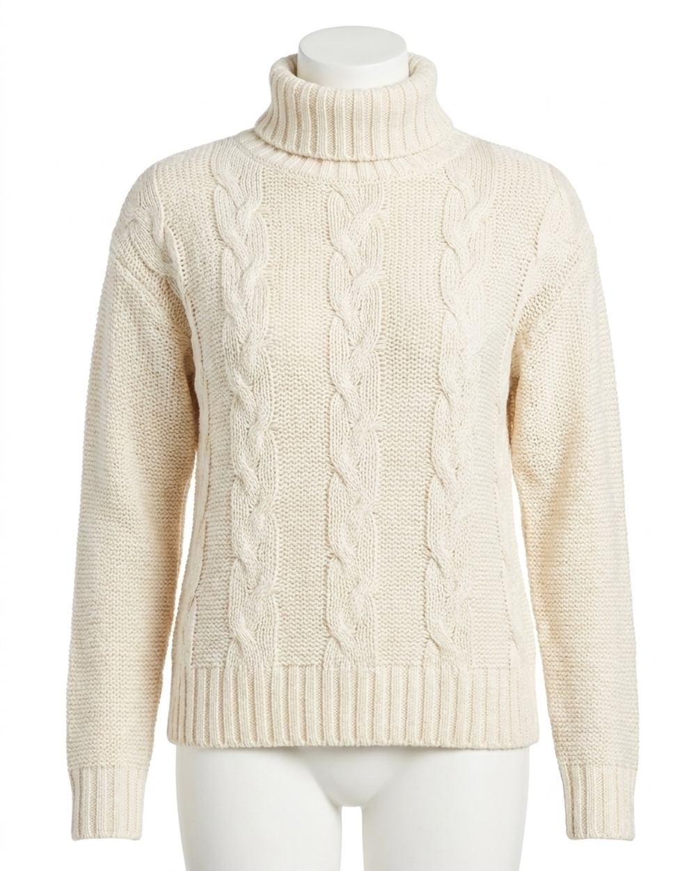 NEW GRACE AND LACE cable knit sweater in ivory